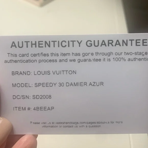 Speedy 30 Damier Azur Louis Vuitton - Picture 14 of 14